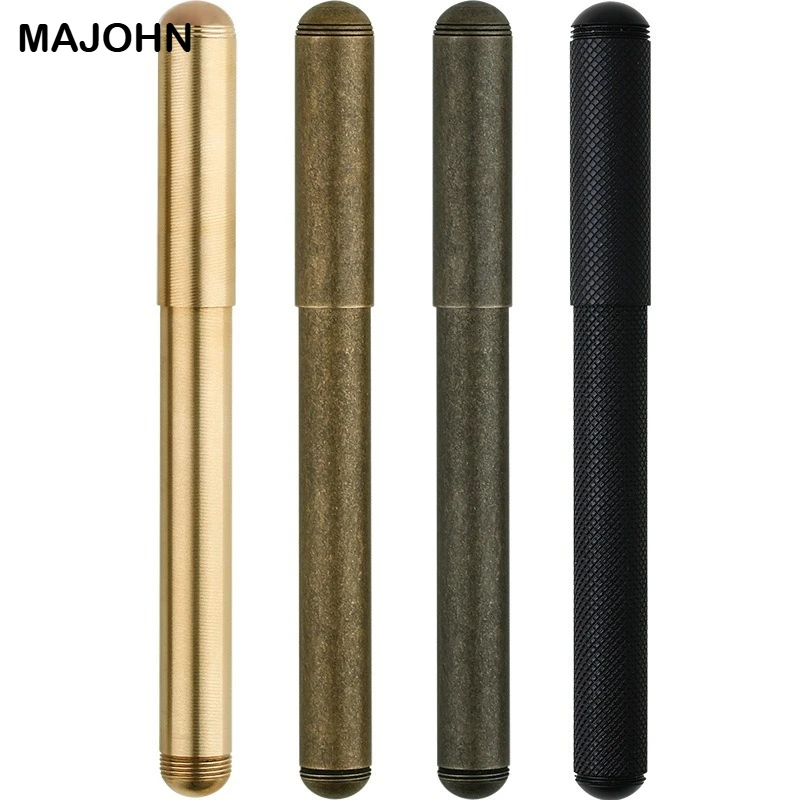 

MAJOHN DELIKE Fountain Pen Antique Elements All Copper Brass Original Color Pens Gift Pen Office School Supplies Stationery