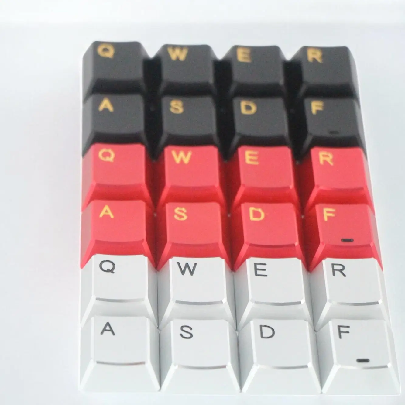 Custom Hi U M Aluminum Keycap,Original Profile Non-Translucent,Polished Character + Polished Edge, Metal Cap for MX-Style Switch