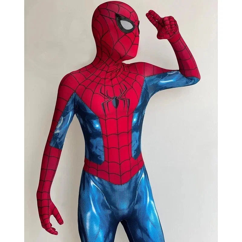 2025 جديد الكبار الاطفال لا طريقة المنزل Spidercosplay خارقة تأثيري حلي كامل ارتداءها Zentai الجلد الثاني دعوى الرجال حفلة Ju abc