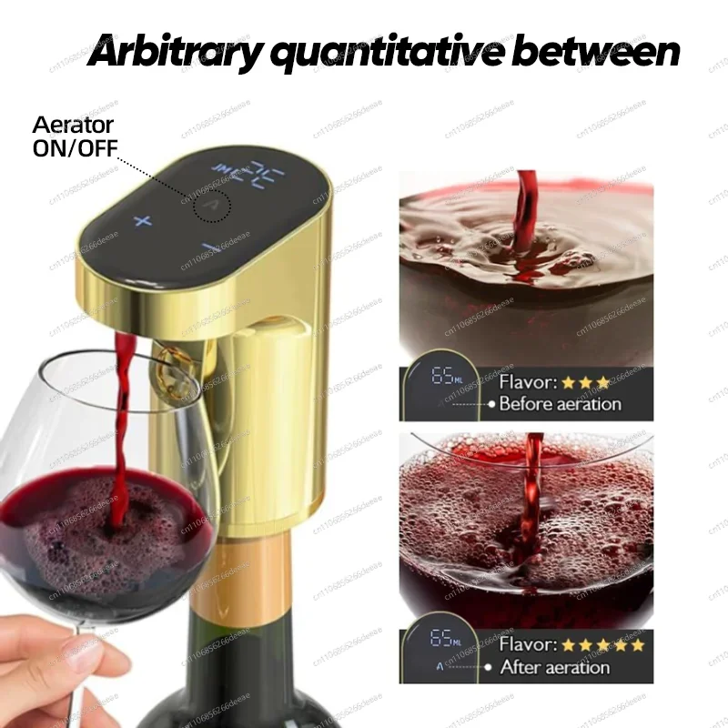 YBJ-Electric Wine Aerator & Dispenser – Portable Automatic One-Touch Wine Pourer for Home Bar & Party