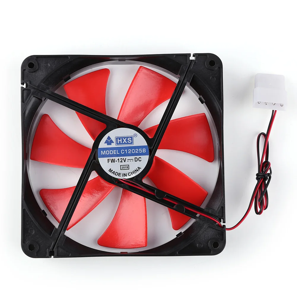 140mm 4 Pin Silent PC Case Cooling Fan CPU Cooler Fan DC 12V Speed Adjustable