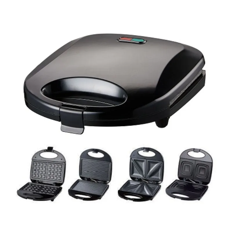 

2 slices 750 watt electric sandwich maker/waffle maker/panini grill with fixing plate