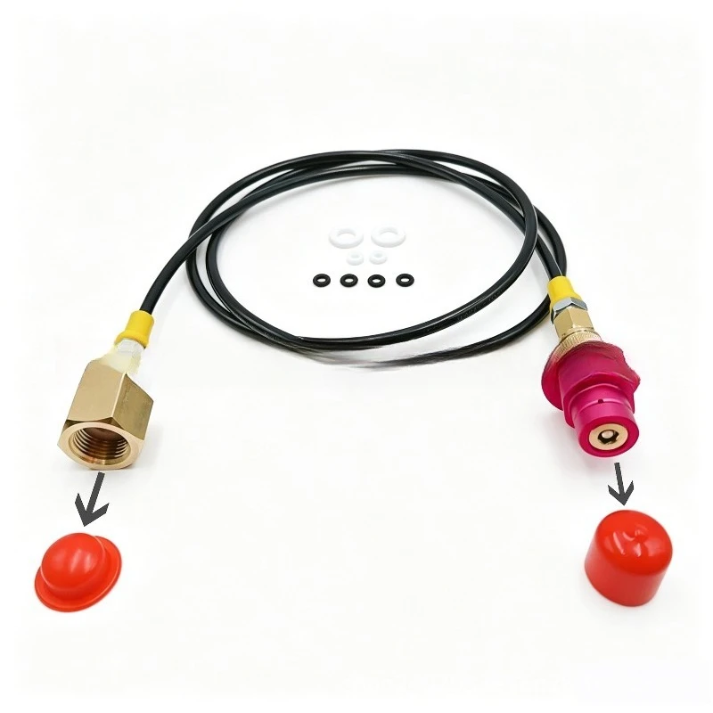 Large Gas Bottle Connecting Adapter Gas Transfer Hose Spare Joint Compatible With DUO TERRA Sparkling Water Device