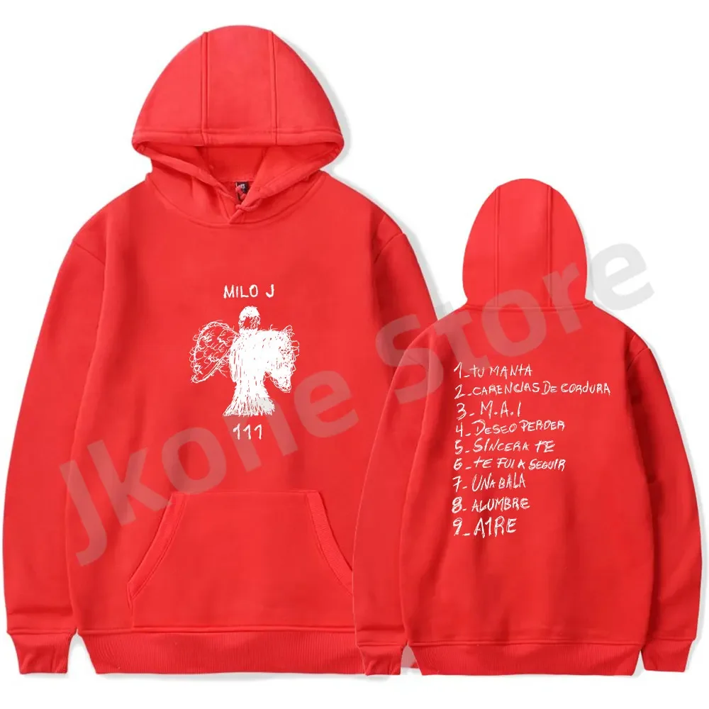 Milo J Hoodies 111 Album Merch Print Women Men Fashion Casual Singer Long Sleeve Sweatshirts plus size