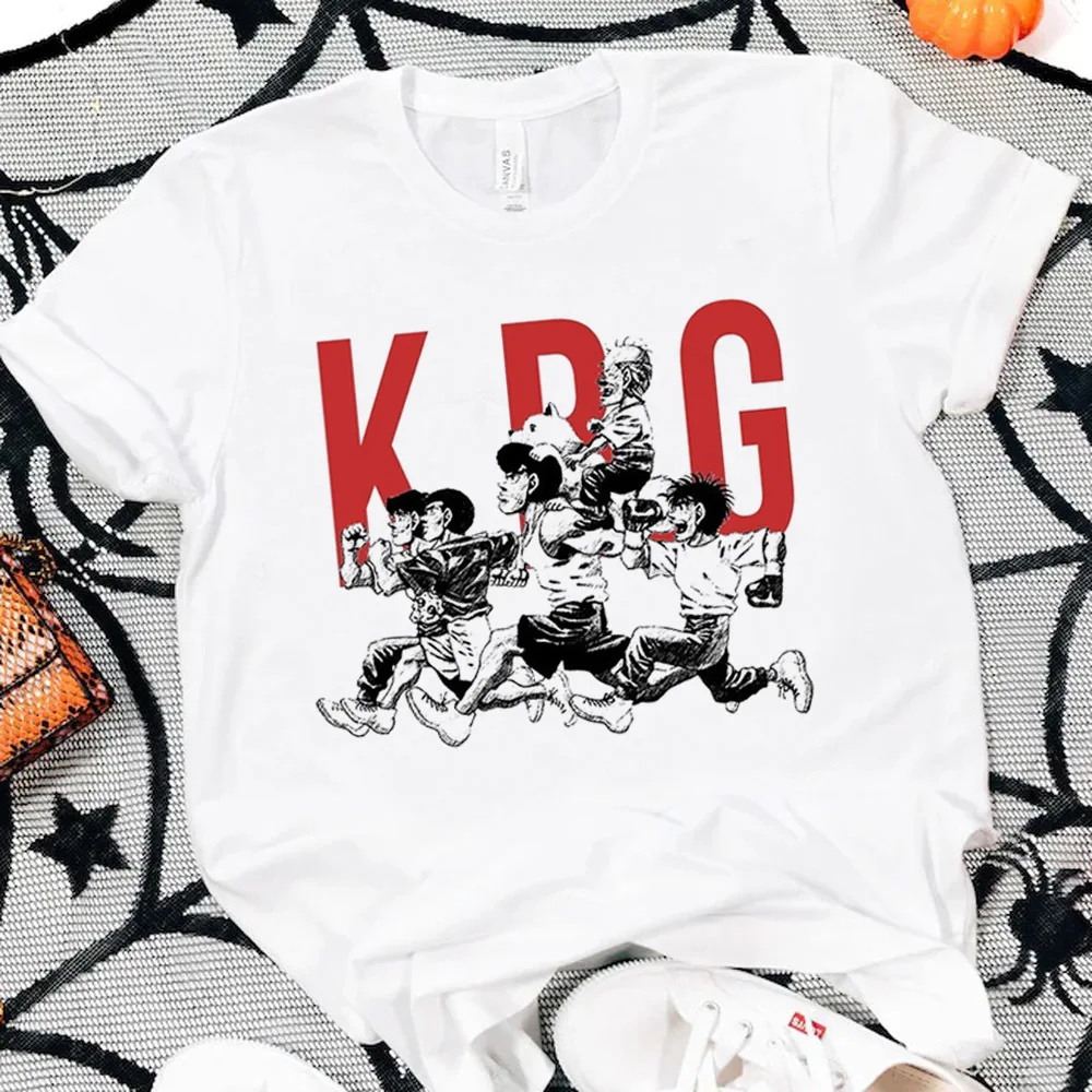 Kbg Hajime No Ippo Kaus t shirt women harajuku emo anime scene  jojifuku shirt harajuku dollette party cheap y2k