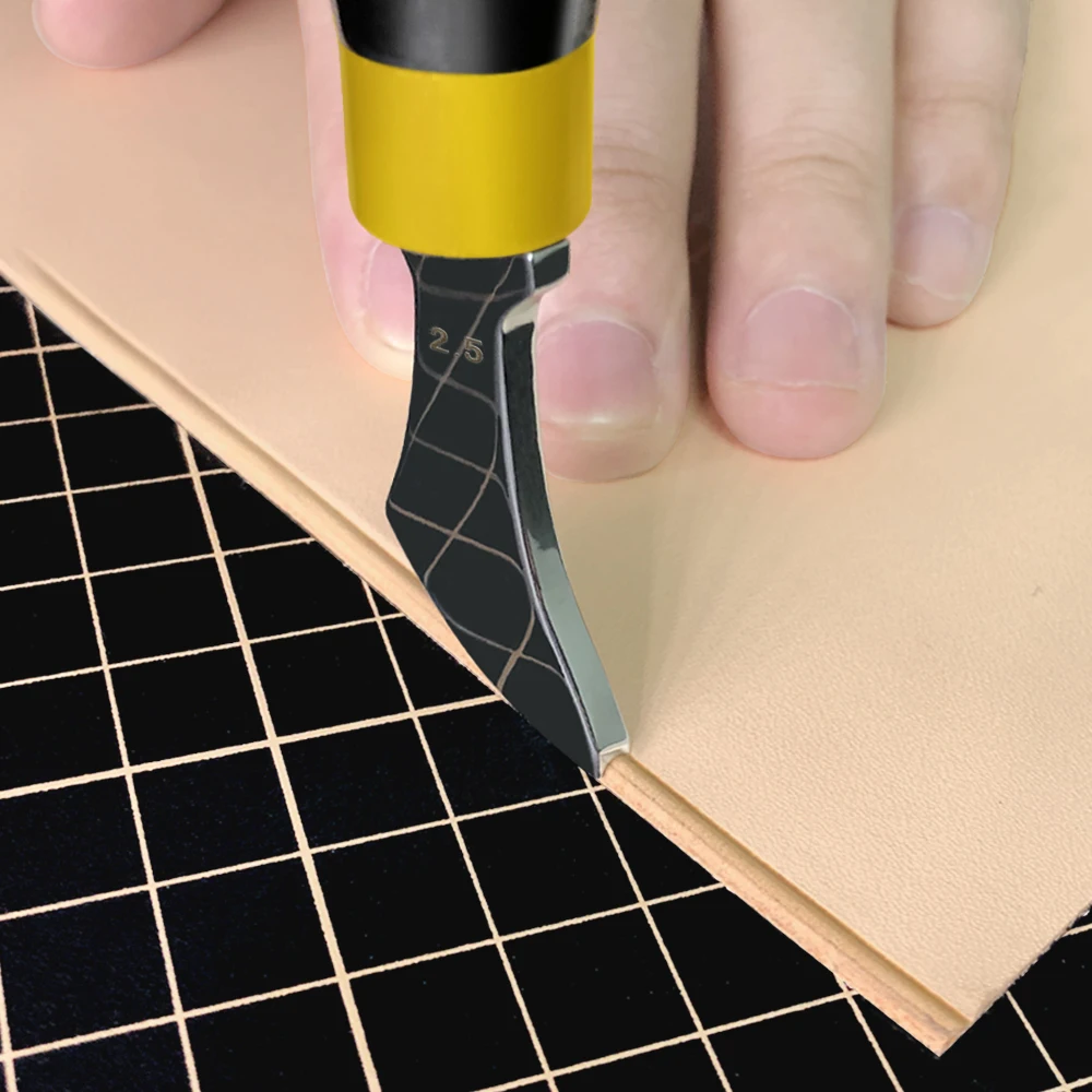 Leather Edge Creaser 1.0mm 1.5mm 2.0mm 2.5mm Craft Edge Creasing Tool High Quality Stainless Steel Edge Marking for Leathercraft