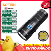 Sofirn SP36 Pro 8000lm Powerful LED Flashlight  4*SST40 USB C Rechargeable 18650 Torch