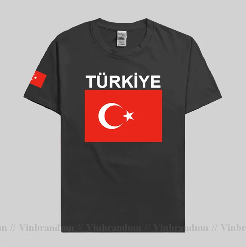 Turkey t shirt men TUR cool t-shirt cotton nation team jerseys 100% cotton fans top fitness tshirt Turkish Turk country clothing