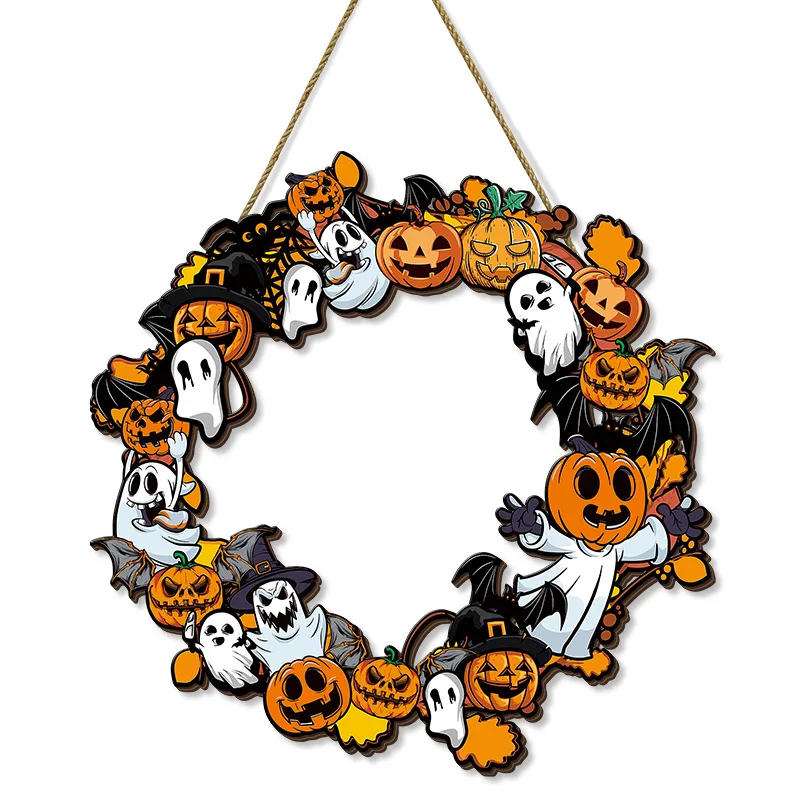 Spoof 2D Wooden Wall Hanging Welcome Sign Autumn Bestseller Farm House Apartment Home Halloween Decor Seasonal Holiday Decor