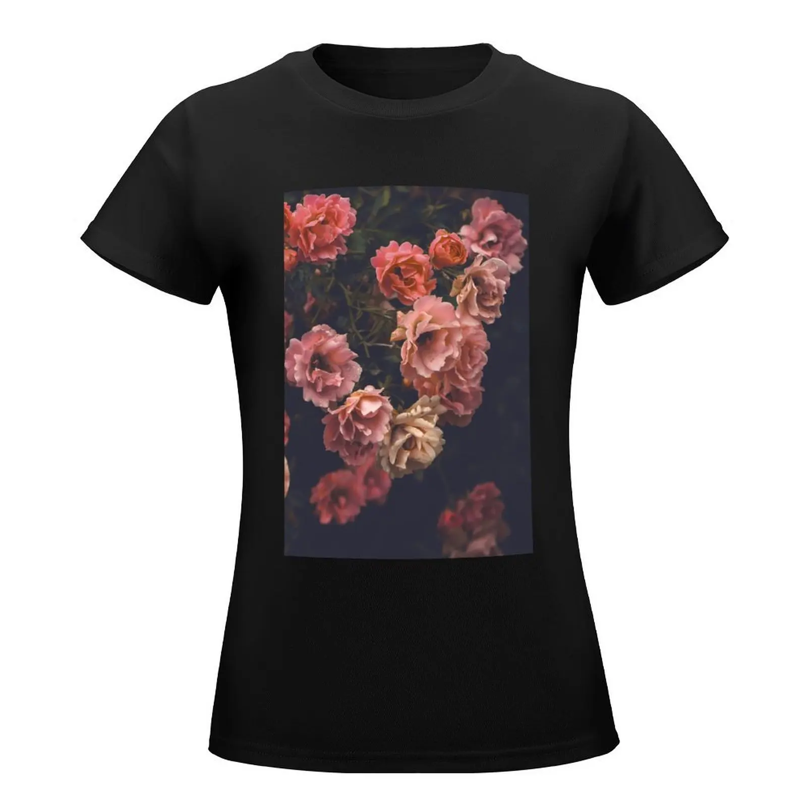 The roses of the Katharinenviertel T-Shirt Female clothing animal print shirt for girls tees tops for Women