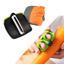 Multi-functional Vegetable Fruit Peeler Finger Peeler Vegetable Hand Peeler Hand Palm Fruit Slicer Kitchen Gadget