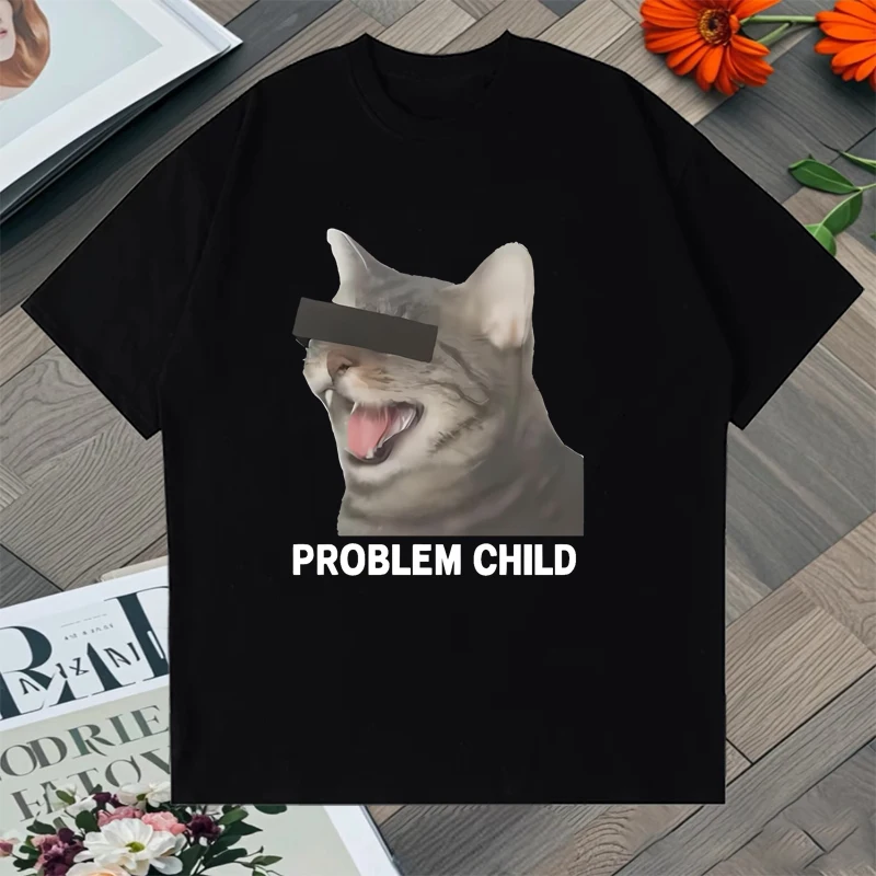 

Hot Sale Funny Cat Gang Vintage Tee shirt Men Women Unisex Oversized T Shirt Summer clothe Cotton Short Sleeve Crew Neck T shirt