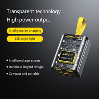 18650 Battery Charger Case DIY Power Bank Box Fast Charging Case with Night Light LCD Display Battery Charging Power Bank Box