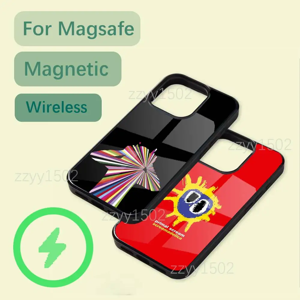 

Band Primal Scream Phone Case For iPhone 17,16,15,14,13,12,11,Pro,Max,Plus,Mini,SE4,E Magsafe Wireless Charging