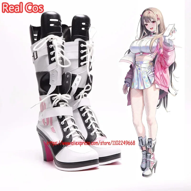 

RealCos Game NIKKE: The Goddess Of Victory Viper, обувь для косплея, женские ботинки Viper на высоком каблуке в стиле аниме для вечеринки, Хэллоуина