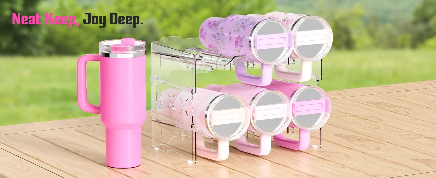 stanley cup organizer for cabinet