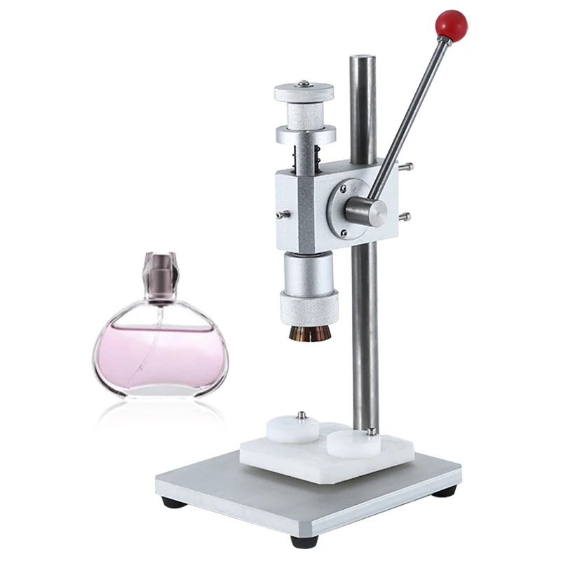 

Manual desktop perfume crimping capper machine for perfume bottles