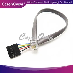 1PCS ICSP crystal plug RJ11 to SIP6 download cable/socket cable for ICD3 ICD2 PICKIT3