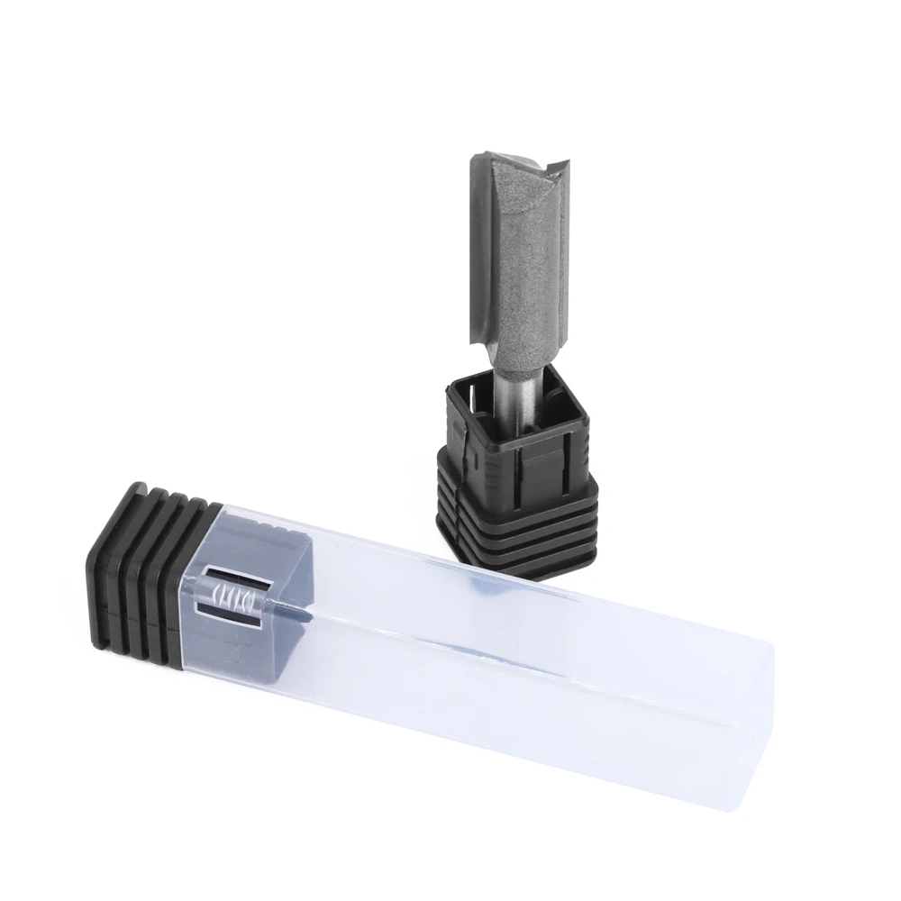 LAVIE 1 Stück 1/4" Schaft Gerader Fräser 3/8" x 30mm Holzfräser Hartmetallbestücktes Nutwerkzeug für Holzbearbeitung – Detail 8