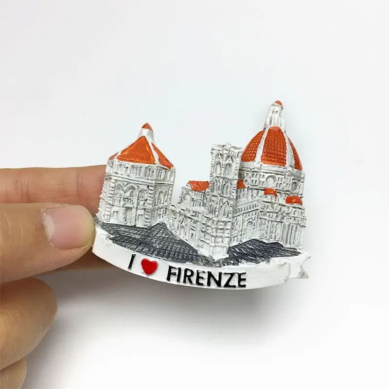 Italy Florence Duomo Landmark 3D Resin Fridge Magnet Souvenir Decoración Hogar