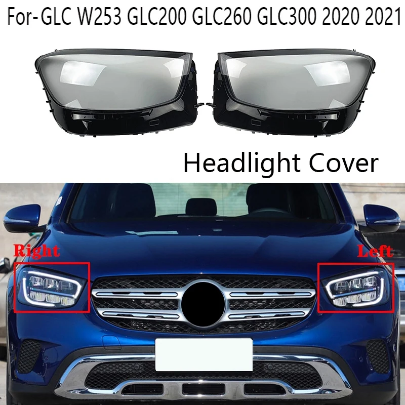 

1 Piece Right Headlight Shell Headlight Cover For-Mercedes-Benz GLC W253 GLC200 GLC260 GLC300 2020 2021