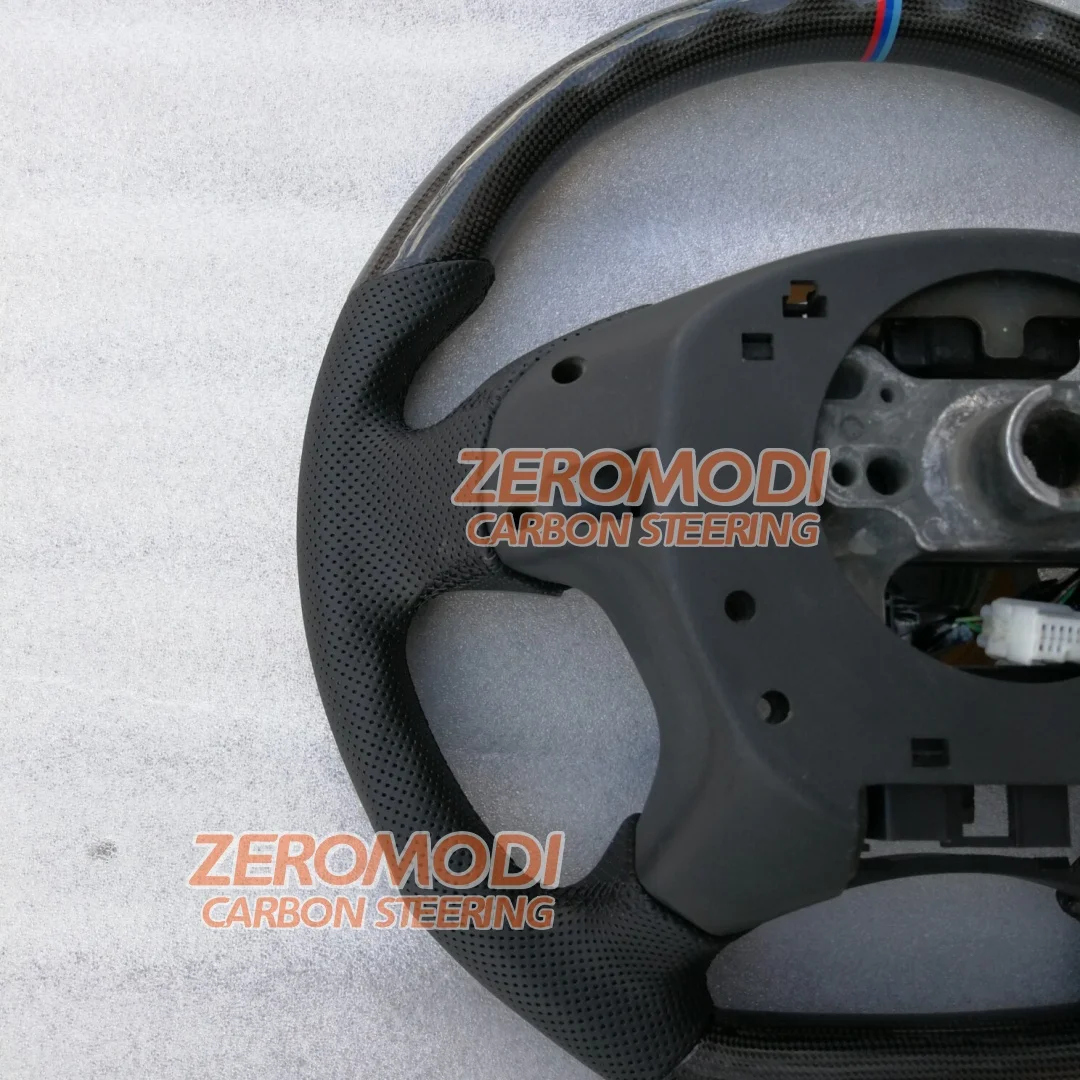 For Honda Odyssey 2003-2008 Replacement D Shape Real Carbon Fiber Steering Wheel with Leather