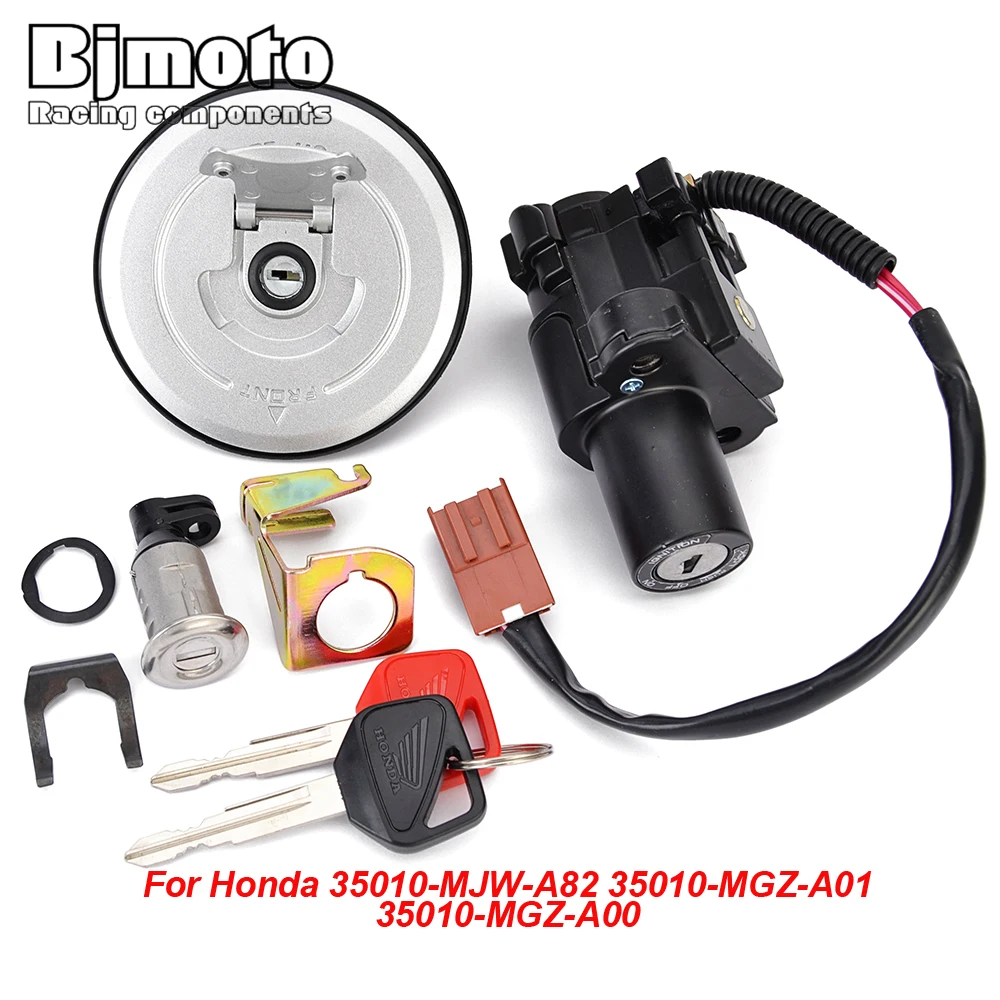 

Motorcycle Fuel Gas Cap Ignition Switch Seat Lock with Key Kit For Honda CBR500R CB500F CB500X CB500 35010-MJW-A82 35010-MGZ-A00