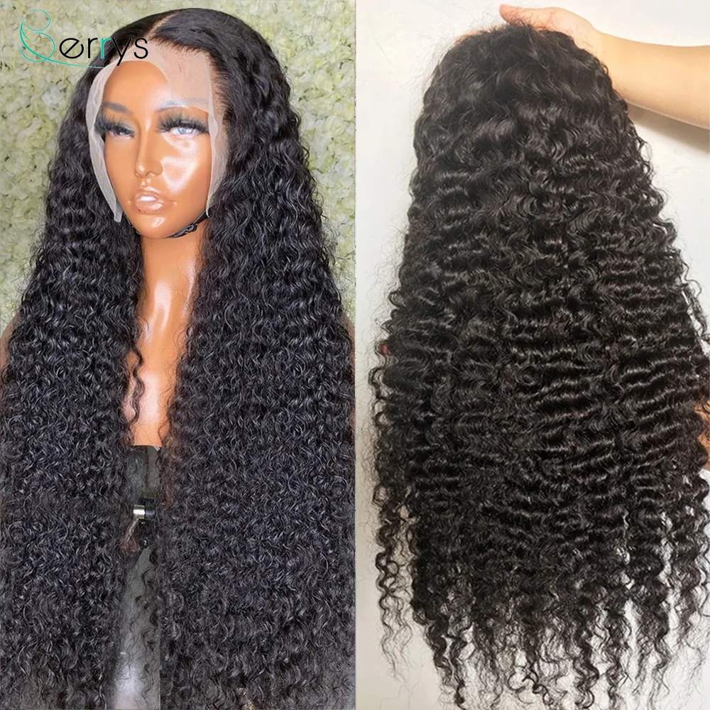 Burmese Culry 13x6 HD Lace Frontal Human Hair Wig Pre Plucked Curly 4x4 Lace Closure Wig 13x4 HD 250% Density Lace Wig for Women