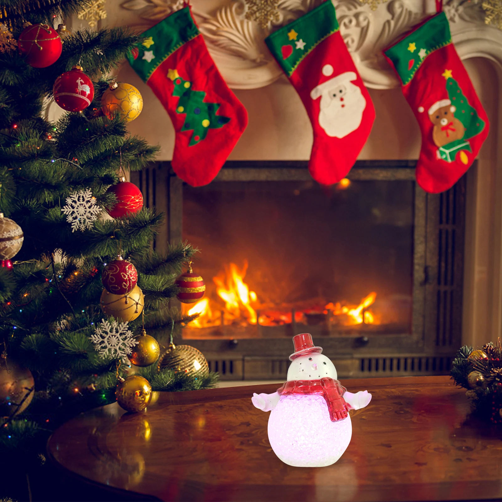 

Snowman Night Cartoon Creative Home Night Light Lamp Desk Decor Eva Colorful Kids Room LED Christmas Gifts Home Lighting