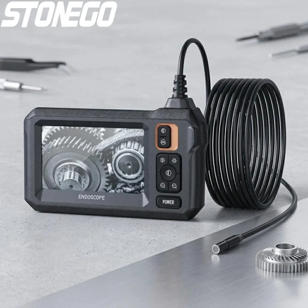 

Эндоскоп 1080P HD с Wi-Fi, 43-дюймовым дисплеем и 15-метровым кабелем, двухголовочная камера для осмотра автомобилей