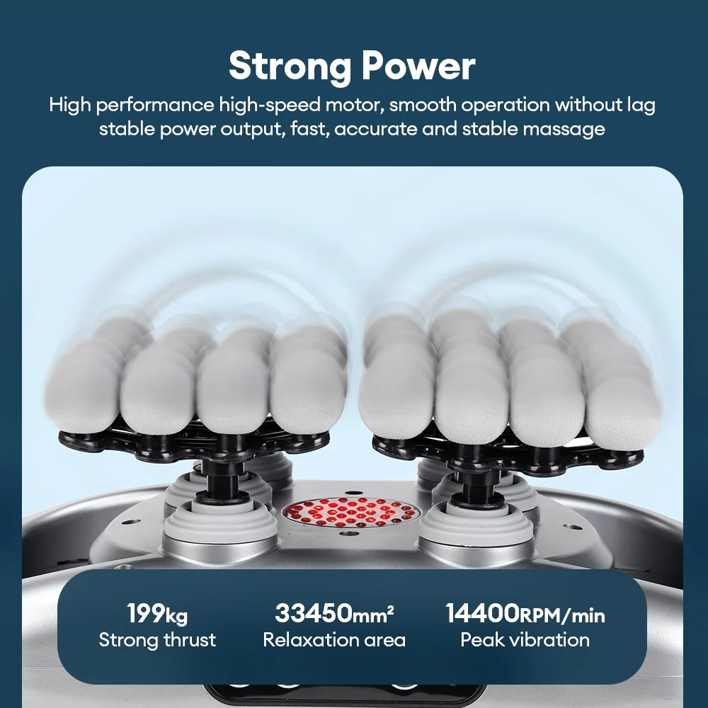 Pistol Pijat Tubuh 48-Heads Getaran Frekuensi Tinggi Fascia Gun Pemijat Punggung Pinggang Paha Leher Bahu Otot masajeador