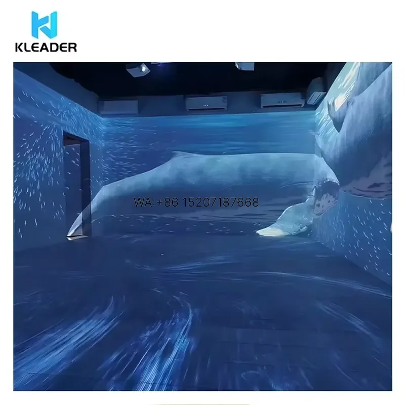 Wmwmnu for Immersive Projection Virtual Meditation Room 360 Degrees Calming Projection Box 3D Beach Nature Immersive