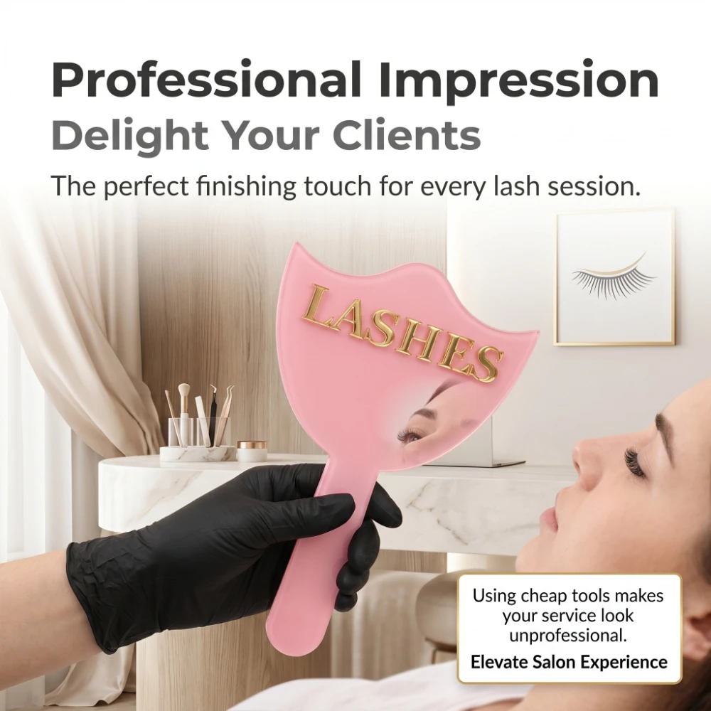 전문 속눈썹 연장용 거울 HD 유리 손잡이 포함 정밀 - Eyelash Extension Cleaning 리뷰 및 가격