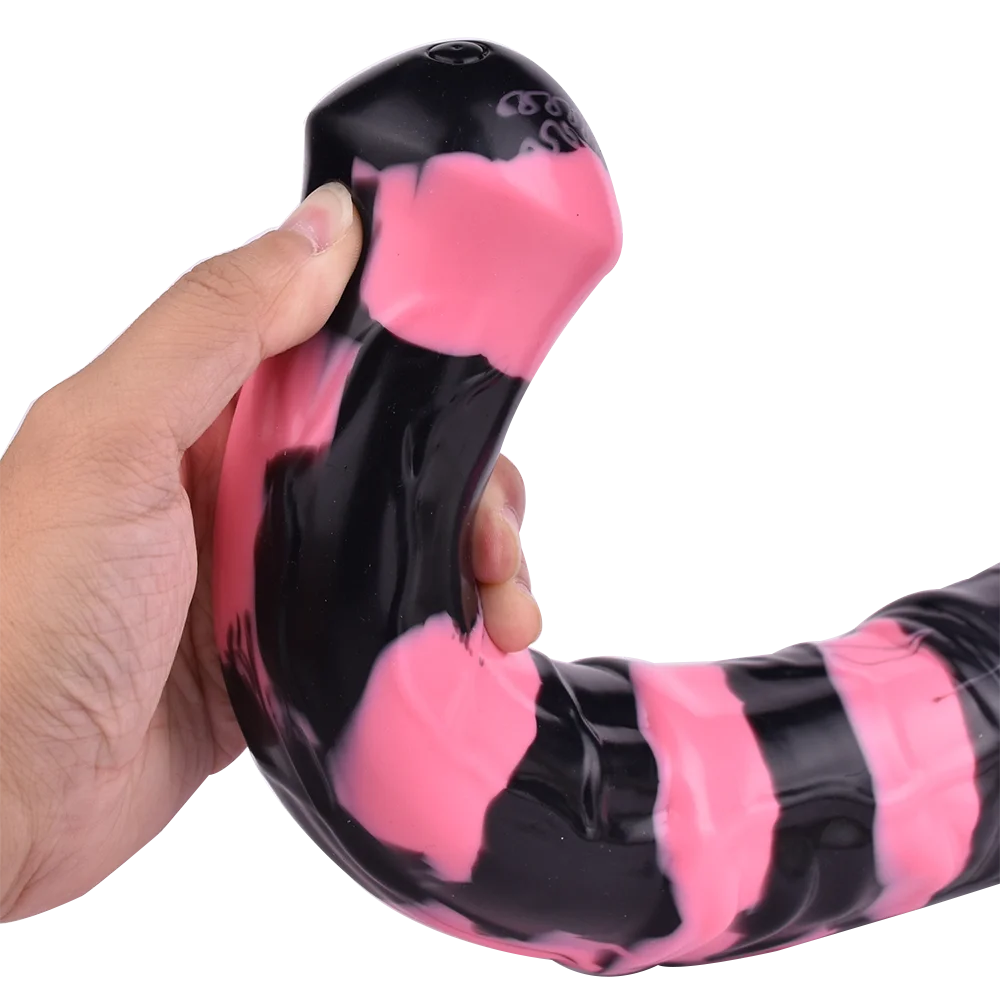 YOCY Long Horse Dildo Black Pink Silicone Anal Plug Fake Animal Penis Sex Toy For Women Men Masturbator