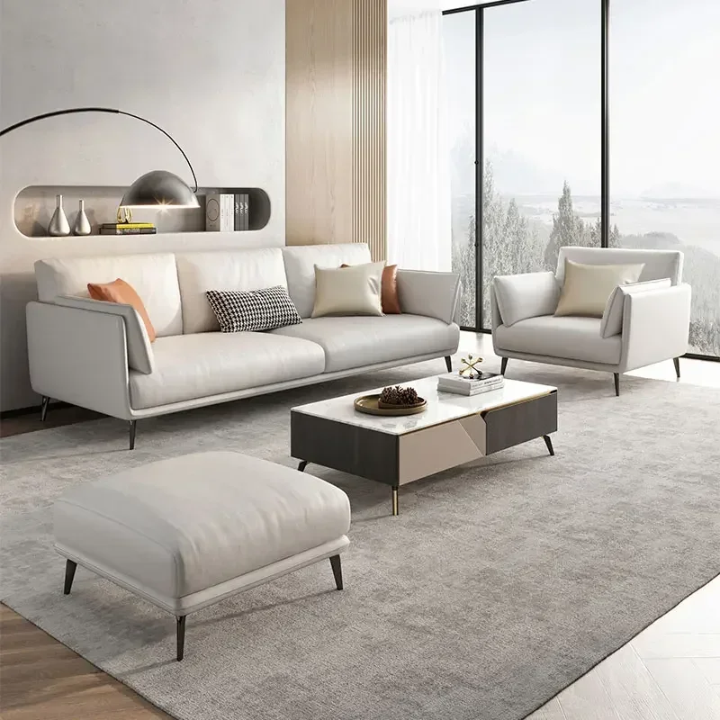 

Уголок для гостиной, императорская наложница, современный легкий роскошный светильник из искусственной кожи, роскошный диван