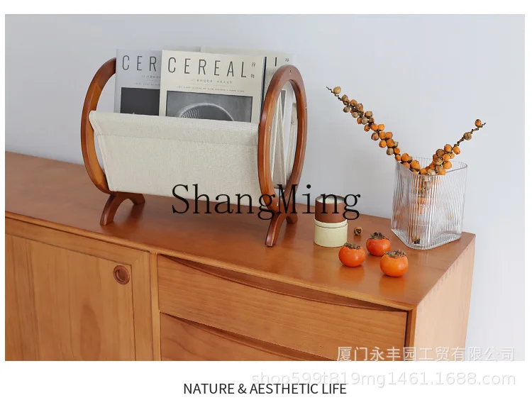SM new retro magazine rack living room design book rack vinyl storage sofa medieval replica