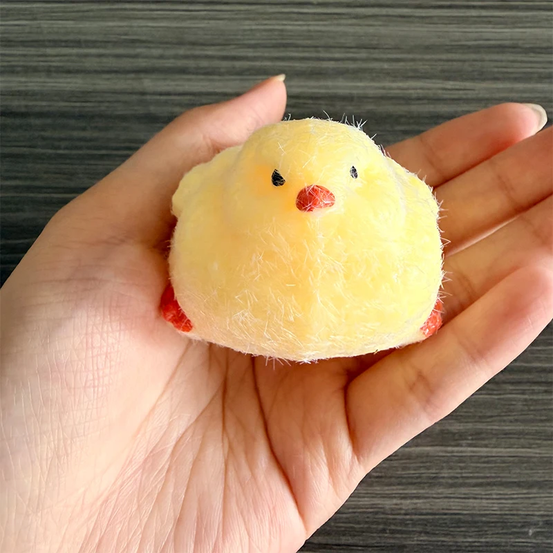 Cute Squishy Chick Soft Squeeze Silicone Toy Slow Rebound Stress Relief Kawaii Mini Chicken Fidget Toy Gifts