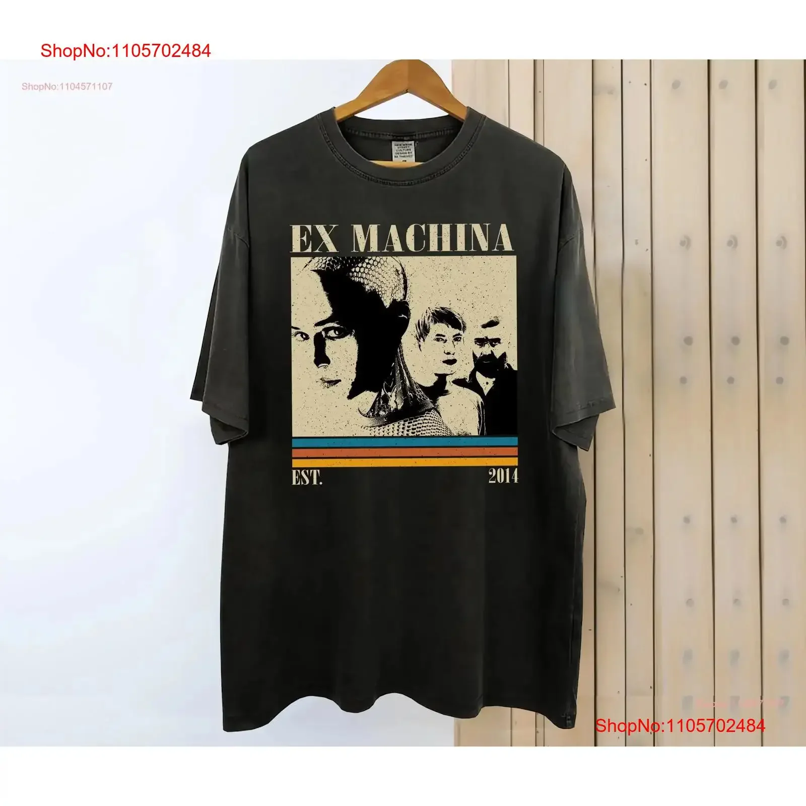 Ex Machina Movie T Shirt Vintage Retro Classic s for him vintage Washed Stylish Comfortable Versatile homme streetwear