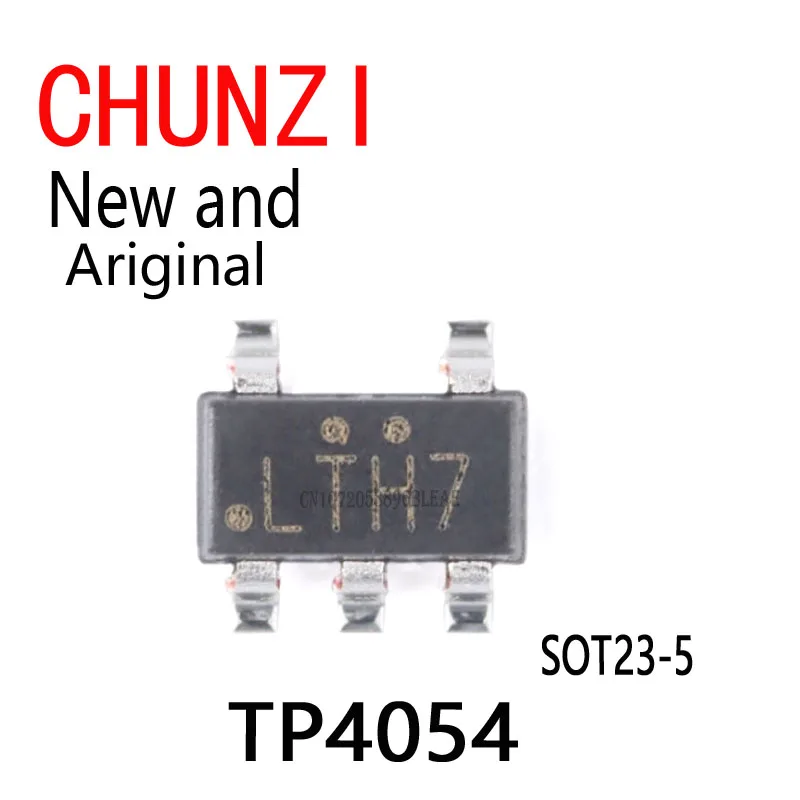 50Pcs New and Original Lithium protection IC SOT23-5 TP4054 SOT23-6 TP4057