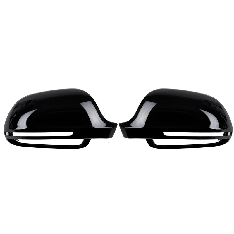 New-For- A3 8P A6 C6 4F A4 A5 B8 8K Q3 SQ3 A8 D3 S4 S5 S6 S8 Rearview Mirror Shells Cover Protection Cap Shell Black