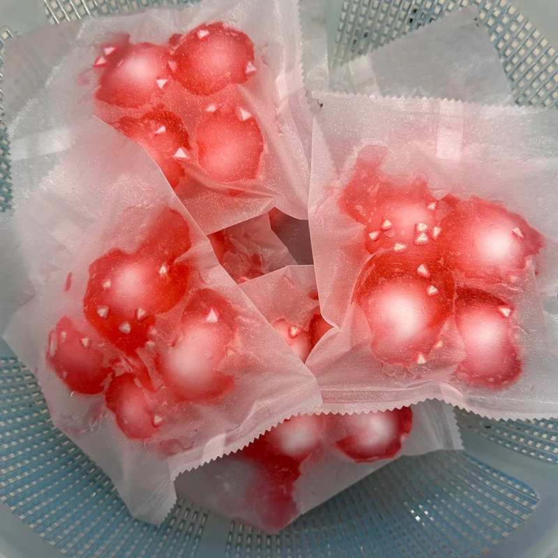 Fruit Filled Crispy Handmade Ball Stress Relief Anxiety Sensory Dumpling Squishy for ADHD Kawaii Adults Desktop Gift