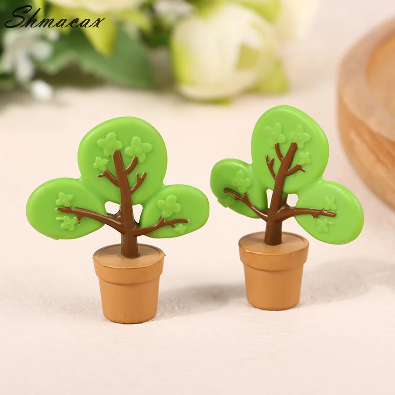 Mini Tree Garden Scene Accessories Decorative Toy Play House Accessories Prop Toy