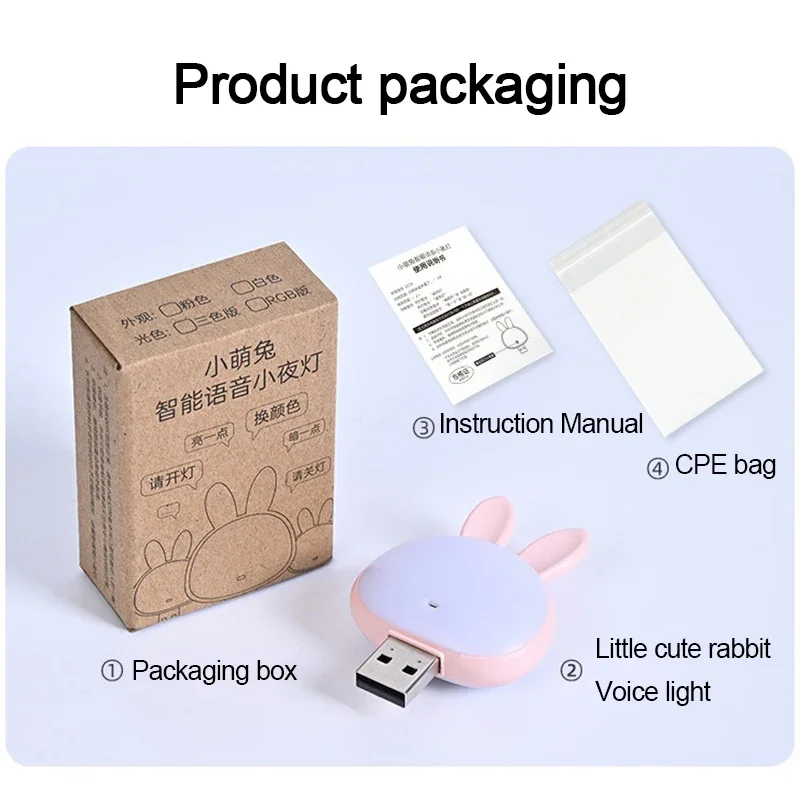 USB Table Lights Night Light Dormitory Bedside Book Lamp Eye Protection Student Study Reading Portable Direct Plug Night Light