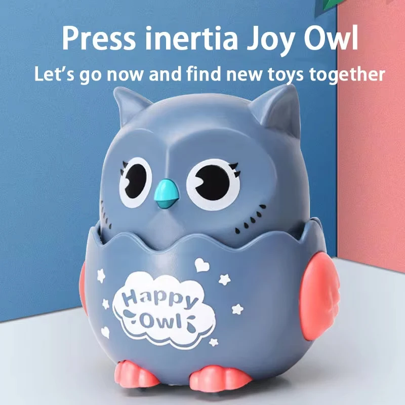 Montessori Educational Toys 2 Years Kids Owl Shaped Press Sliding Toys Interactive Toys for Boys Girls Birthday Xmas Gift