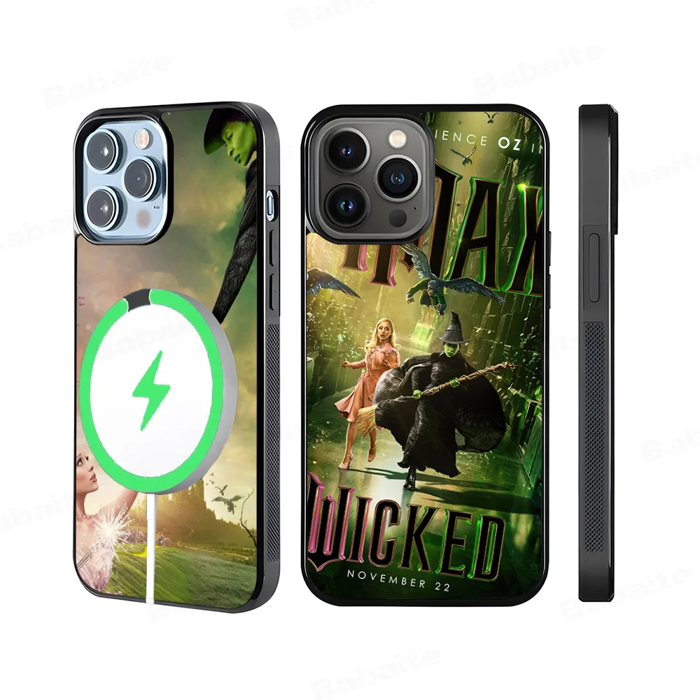 W-Wicked Part One Movie Phone Case Magnetic Case For IPhone 16 14 13 12 11 15 Pro Max Plus For Magsafe Wireless Charge Cover