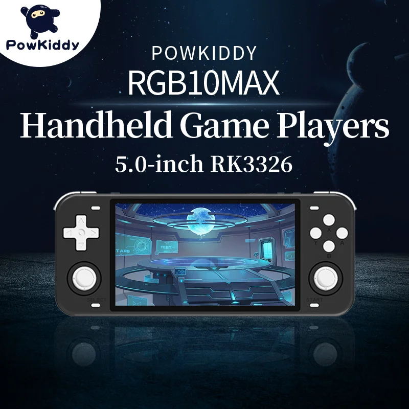 

POWKIDDY RGB10MAX Game Console Handheld Emuelec Linux Retro Game Elite Players RK3326 RGB10 MAX IPS Screen 3D Rocker