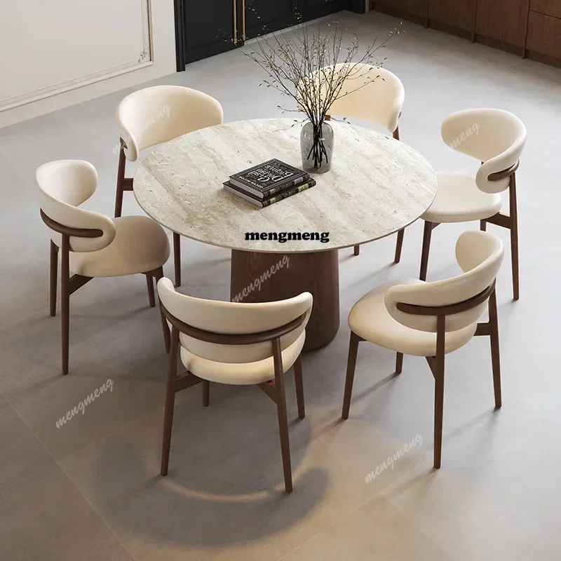 

French Retro Style Solid Wood Round Table Ancient Style Modern Simple Dining Table Originality Home Furniture Mesas Jantar