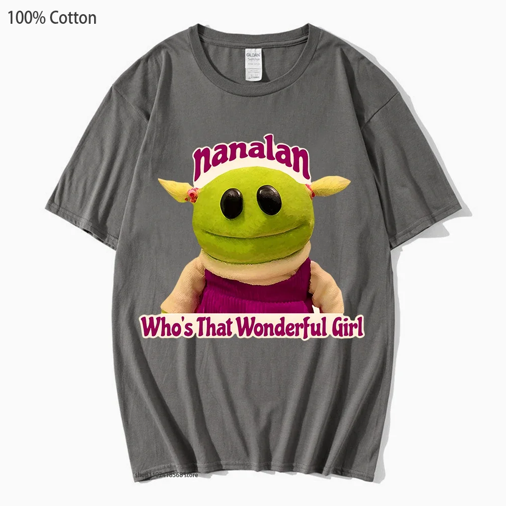 かわいいキュートなナンランTシャツ レディース 誰がその素晴らしい女の子 シャツ ホットアニメ グラフィック服 綿100% Tシャツ ハイストリート メンズ トップス