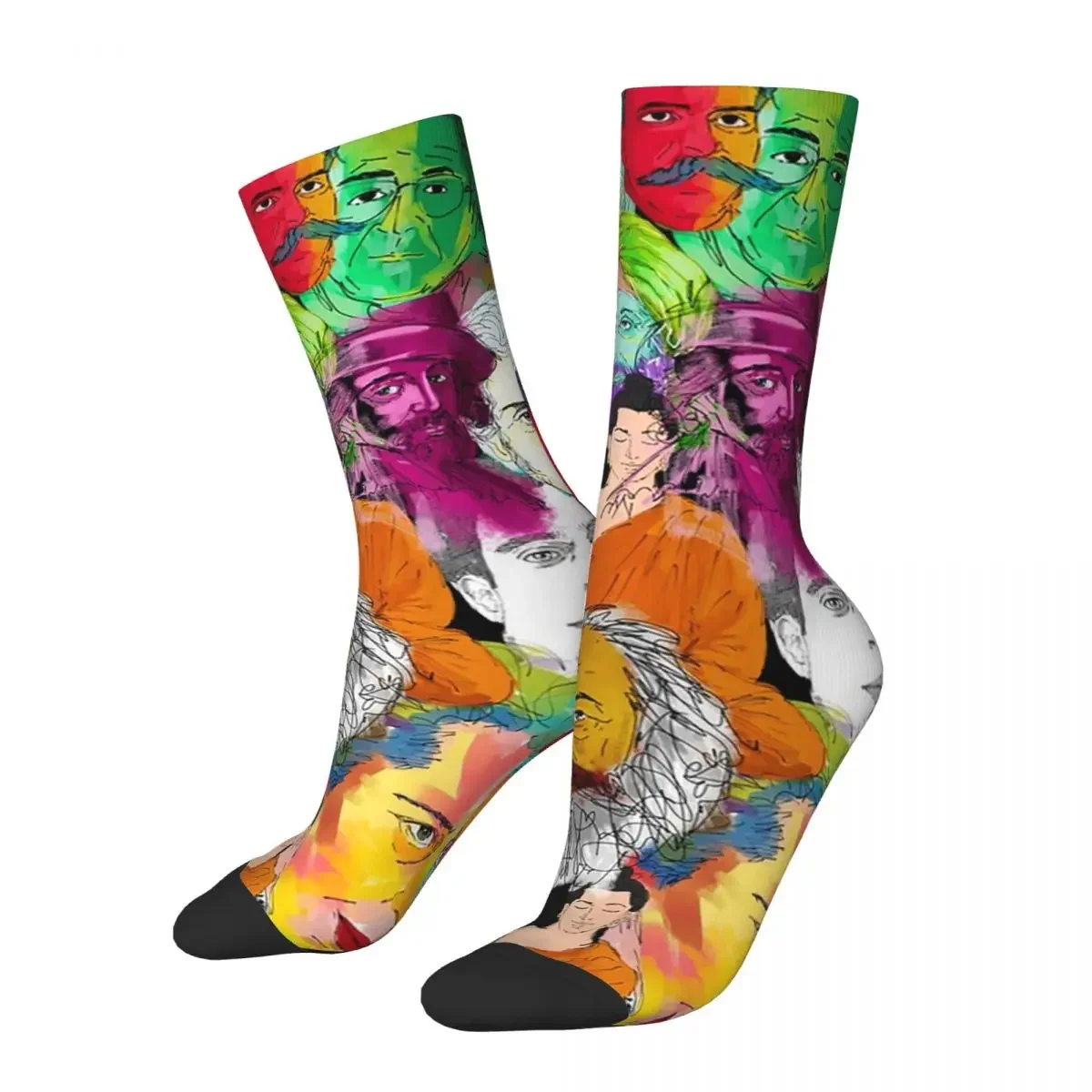 Philosophers World Socks Harajuku Super Soft Stockings All Season Long Socks Accessories for Unisex Gifts