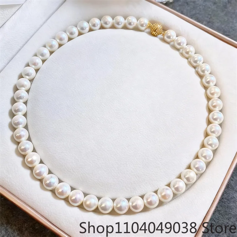 

Natural Magnetic Clasp Mother of Pearls Pastel Pearl Necklace Versatile Simple Temperament Exquisite Luxury Fashion Fine Jewelry